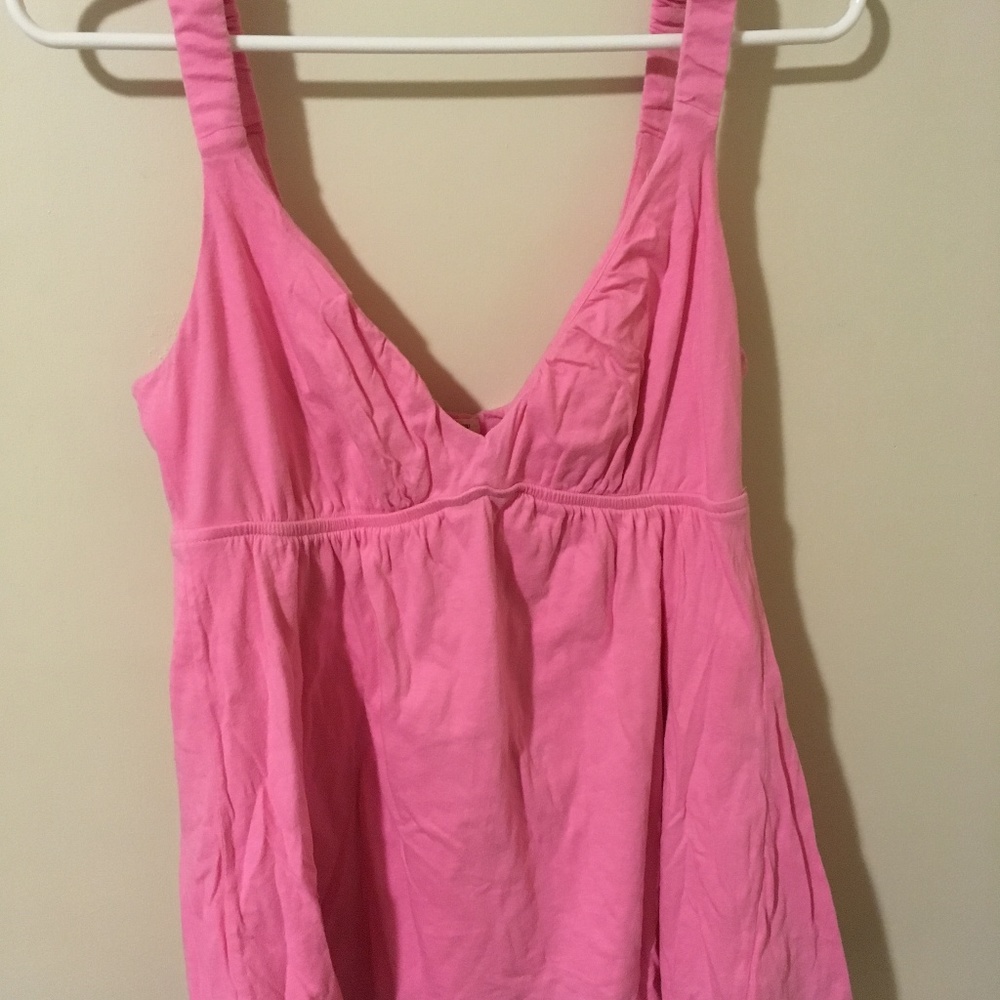 J Crew pink empire waist tank